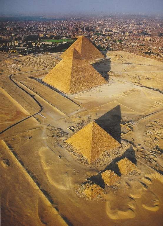 Photo:  Aerial View Pyramids Egypt